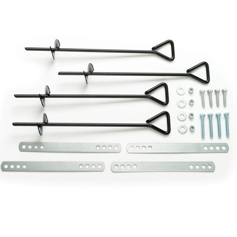 Swing-N-Slide WS 4521 Anchor-It Metal Ground Anchors for Swing Set- Set of Four, Black - Image 1